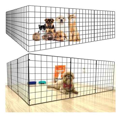 comprar Cercado Pet Cercadinho Grade Cachorro 6 Telas Móvel