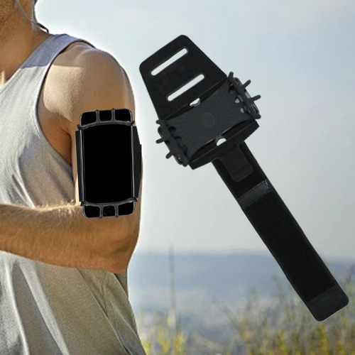 Running Phone Armband A Prueba De Sudor Se Negro 35x12cm