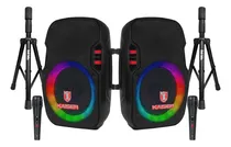 Comprar Sistema Par De Bafles 8 Ksr Bluetooth Recargable Más Tripies