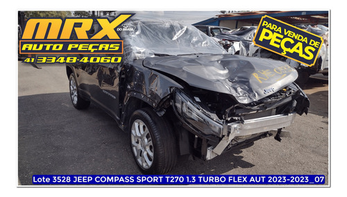 Sucata Jeep Compass Sport T270 1.3 Turbo Flex Aut 2023