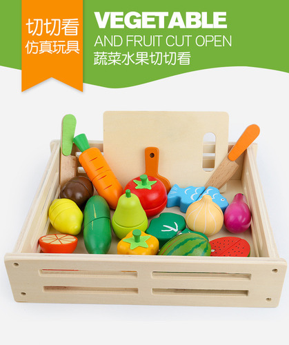 Caja De 17 Colores Para Cortar Frutas Y Verduras, Divertida