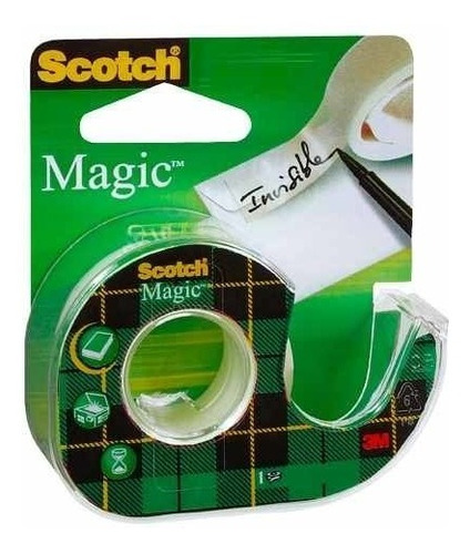 3m Scotch Cinta Mágica Con Despachador 18 Mm X 7.6 M