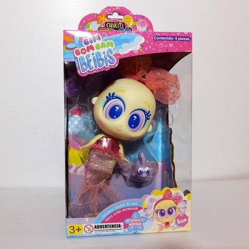 Bim Bom Bam Bebibies Sirena Edichon Muñeca Sirena Amarilla