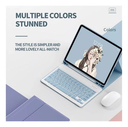 Funda Con Teclado For Samsung Galaxy Tab S8/s7 Y P610/p615