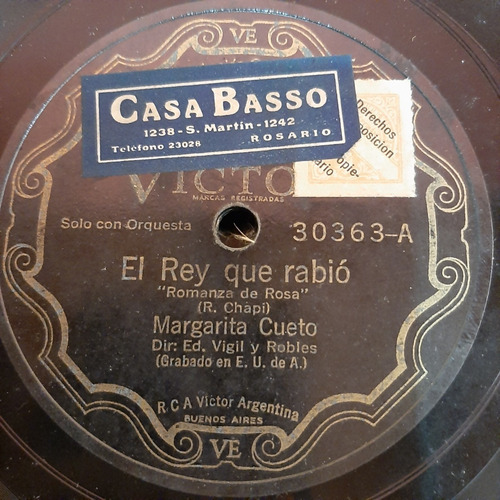 Pasta Margarita Cueto Vigil Robles Victor C548 (Usado)