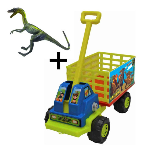 Set Carrito Camión Coloso Dino Y Dinosaurio Incluido Machuka