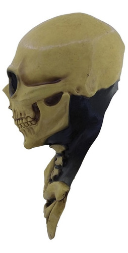 Máscara De Esqueleto Con Cuello Calavera Halloween Muerto