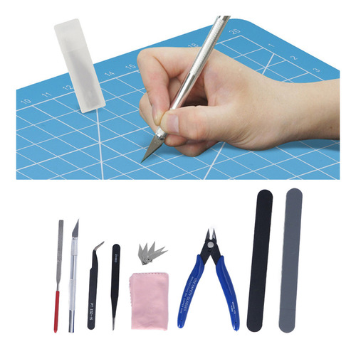 Kit De Herramientas Para Maquetas, Alicates, Pinzas, Cuchill