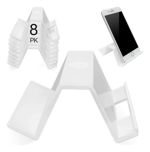 8 Soportes Para Telefono - Blancos