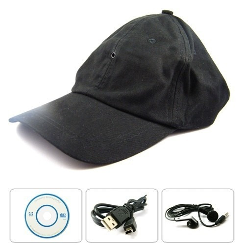 Imagen 5 de 6 de Gorra Con Camara Espia Oculta Hd 720p De 8gb Mp3 Bluetooth