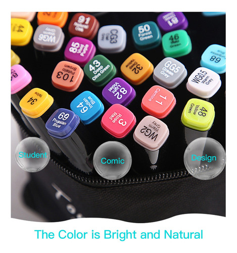 48 Cores Art Markers Conjunto De Ponta Dupla Marcador De Pon