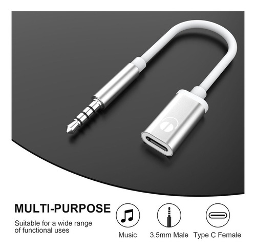 Cabo De Áudio Macho Para Fêmea C De 3,5 Mm, Conector De
