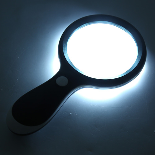 Lupa De Lectura Led Abs Iluminada De Mano