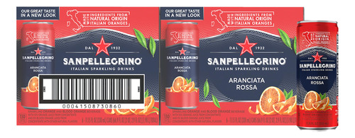 Sanpellegrino - Bebida Espumosa Italiana Aranciata Rossa, Be