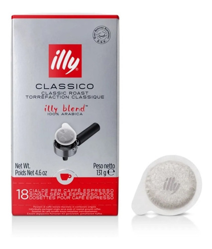 Cafe Illy Monodosis Easy Serving Espresso Clasico Caja X18