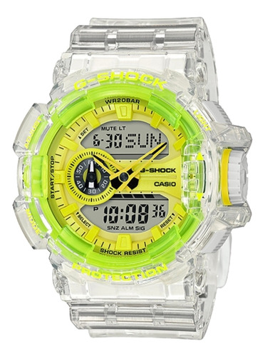 G Shock Ga 400sk 1a9 Semitransparente Sumergible Impactos