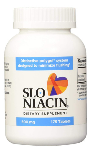 Slo Niacin 500 Mg 2 Paquetes De 175 Comprimidos Cada Uno, 3