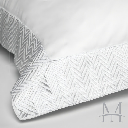 Jogo Cama Queen 300 Fios By The Bed The East 04 Peças Branco Desenho Do Tecido Liso