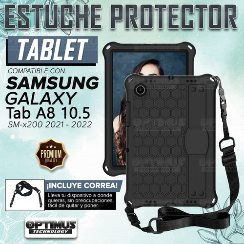 Case Protector Soporte Para Galaxy Tab A8 10.5 2021 Anticaíd