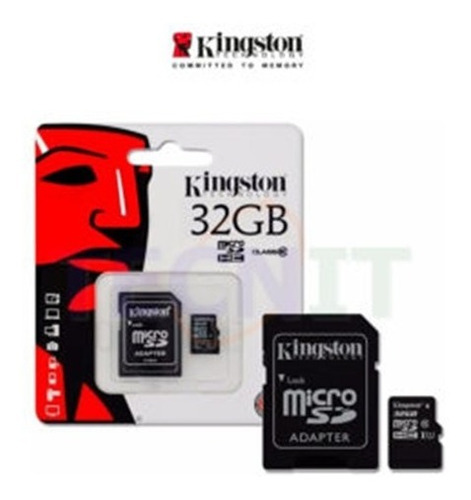 Memoria Microsd Kingston 32gb Somos Tienda 