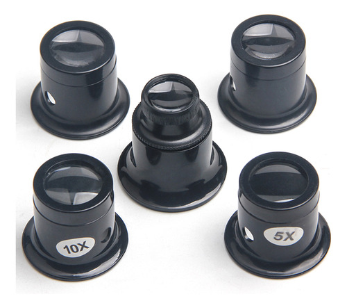 (3x) Relógio Magnifier Tool 3x 5x 10x 15x 20x Monócula Portá