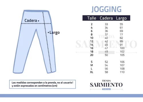 Talles de jogging mujer hot sale