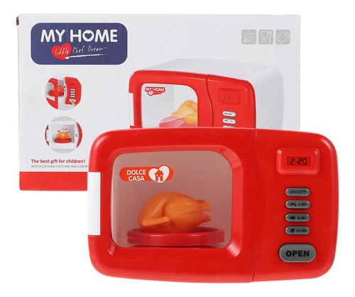 Horno Microondas De Simulación De Cocina Para Niños, Grande