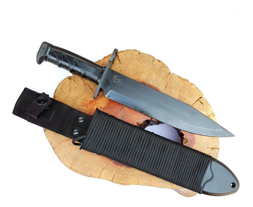 Imagem 2 de 9 de Faca Imbel Amz Black Original Com Paracord E Kit Manutenção