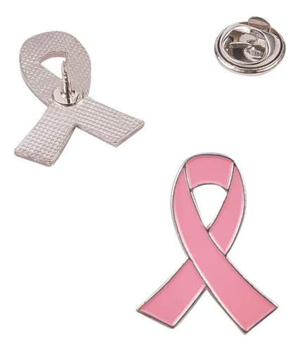 Broche De Cinta Rosada, Esmaltada, Signo De Cáncer De Mama