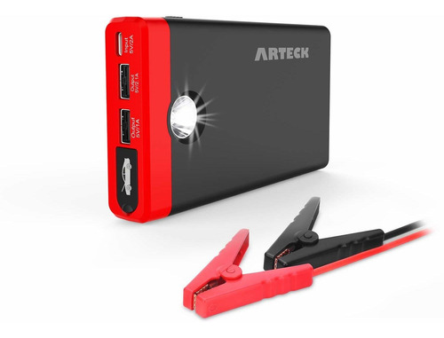 Arteck Cargador Para Arranque Externa Mah Rapida Usb Auto 5