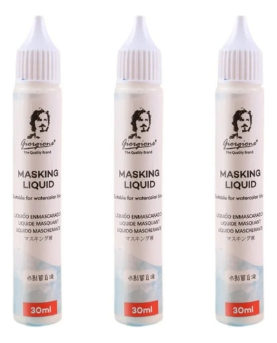 Líquido Enmascarador Masking Para Acuarela 30ml 3 Unidades Color Masking Liquid