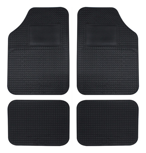 Alfombra Juego Autos / Camionetas 64x44/44x34 Negra Pvc