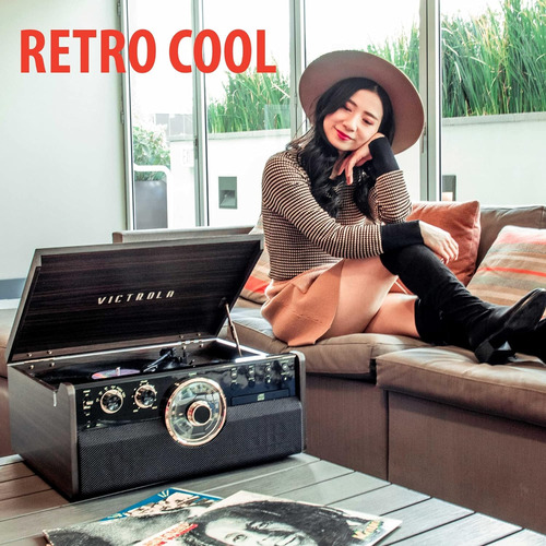 Tocadiscos 6 En 1 Victrola Empire Mid-century Con Bluetooth