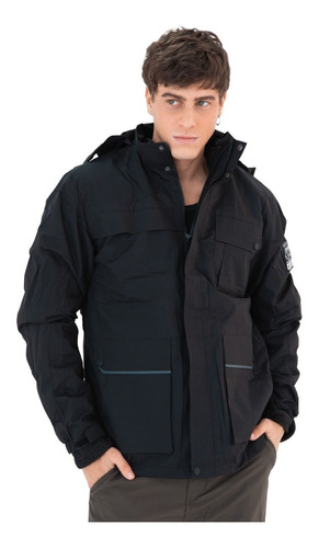 Campera 2 En 1 Hombre Rompeviento Micro Polar I Run Montaña