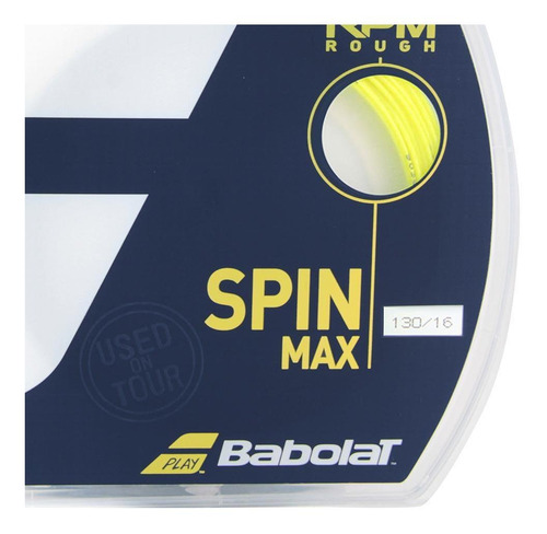 Corda Babolat Rpm Blast Rough 16 L 1.30 mm Amarela - Set Indiv