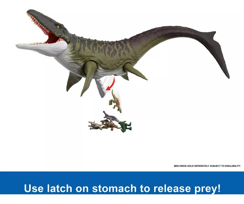 Jurassic World Rebirth Super Colossal Figura Dino Mosasaurus