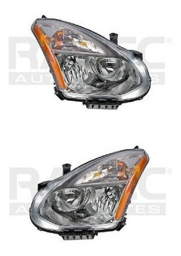 Par Juego Faros Nissan Rogue 2008 - 2014 Sin Foco Depo Qwe