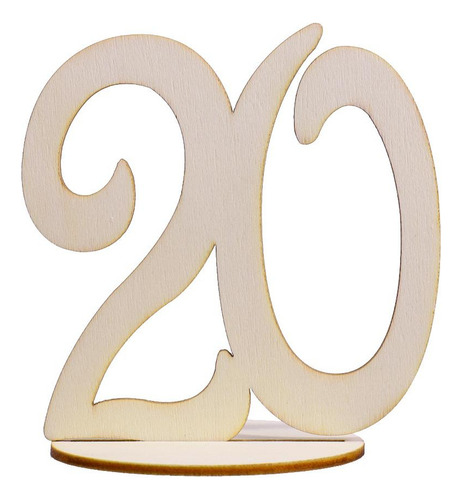 S Mdf De 10cm 1-20 Números De Soporte De Señal De Bodas