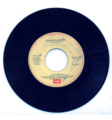 Luis Miguel - 3 Vinilos - 2 Enamorados - Decídete - Popurrí (Usado)