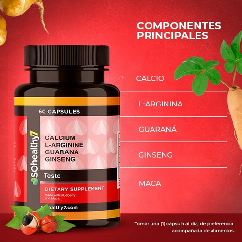 Imagen 4 de 6 de Testo - Libido 60 Caps | Sh7