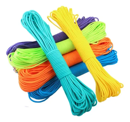 Corda Paracord 550 Lbs 4mm 7 Filamentos Rolo 30 Metros 250kg
