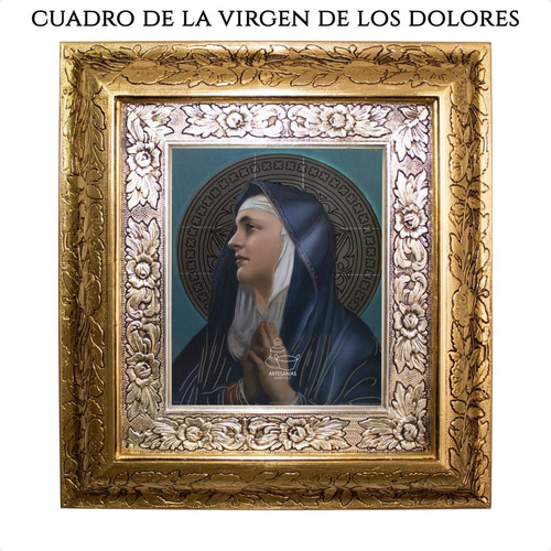 Cuadro Virgen De Los Dolores 45x40 Cm