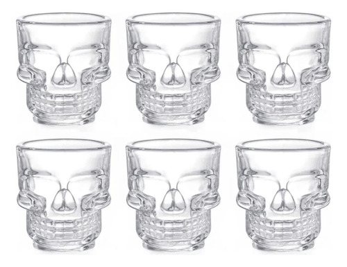 12 Piezas De Vaso De Tequila Selección De Vasos De Calavera