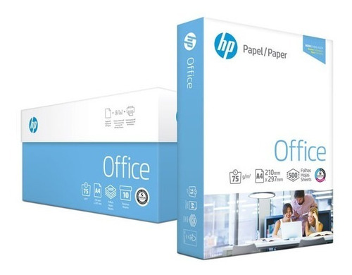 Resma Papel Hp 75 Grs 500 Hojas A4 Blanco Con Colorlok