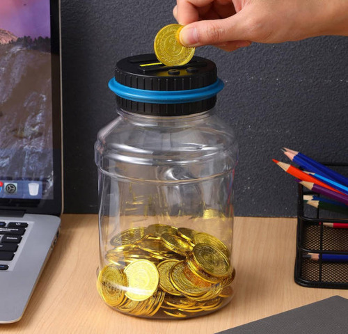 Alcancía Electrónica Digital Con Contador De Monedas Tiene capacidad para 800 piezas JOYGOD