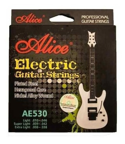 Encordado De Guitarra Eléctrica Alice 09 Super Light