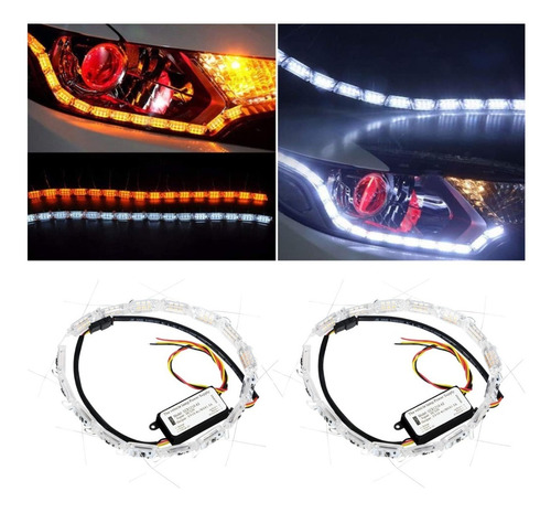 Pack 2 Tiras Led De Cristal 60 Cm Flexible Para Acrilicos