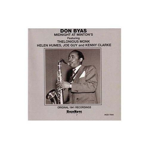 Byas Don Midnight At Minton's Usa Import Cd Nuevo