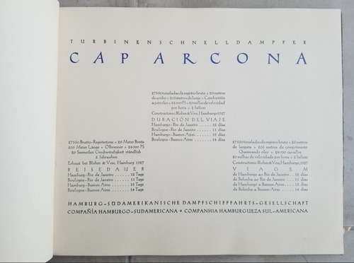 Viaje Antiguo Barco Cap Arcona. 55216