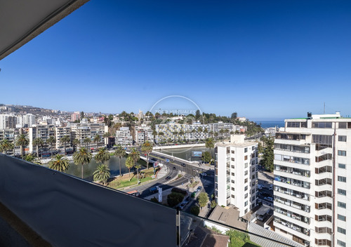 Viña Del Mar, Depto. Vista Al Mar, A Pasos Del Casino, 3d2b